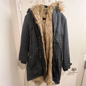 XS Faux Fur Lined Parka - Silence + Noise
